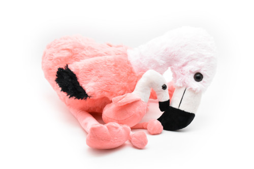 Flamingo with Baby, Very Nice Plush Animal, Educational, Realistic Bird Design, Educational, Figure, Lifelike, Gift,   20" 