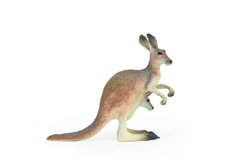Kangaroo with Joey Toy, Museum Quality Plastic Realistic Replica, Hand Painted     4 1/2 "     CWG170 BB40