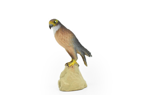 Falcon Toy, Peregrine, Museum Quality Rubber Replica, Hand Painted    2 1/2"