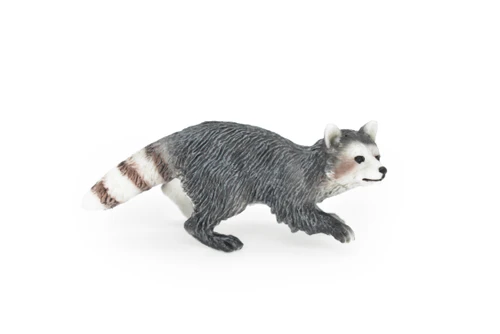 Raccoon, Racoon, Trash panda, Very Realistic Rubber Figure, Hand Painted, Rubber Mammal, Realistic Toy Figure, Replica, Kids, Educational, 3 Inches.  