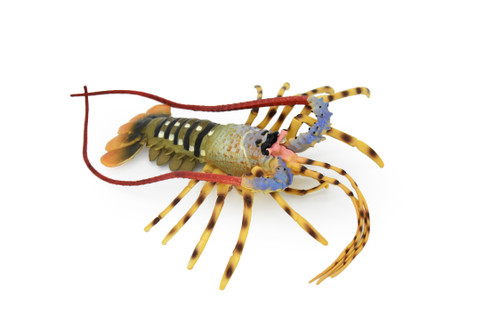 Lobster Toy, Pacific, Australian, Ocean , Beach, Museum Quality Rubber Figure, Model, Educational, Animal, Hand Painted, Figurines 12" CH105 BB89