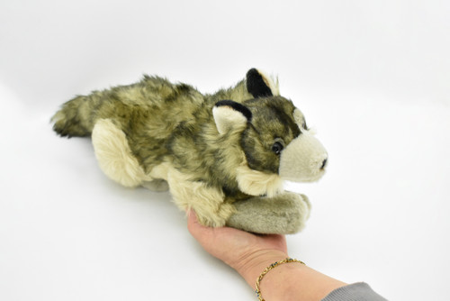Wolf, Timber, Realistic, Lifelike, Stuffed, Soft, Toy, Educational, Animal, Kids, Gift, Very Nice Plush Animal        12"       F4518 BB8 