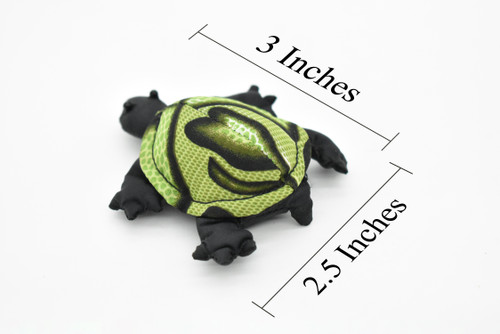 Turtle, Tortoise, Reptiles, Green,  Hand Made, Thailand Sand Creatures, Toy, Paper Weight, Bean Bag, Cornhole       3"    TH5 BB67