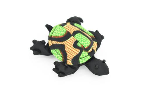Tortoise, Turtle, Reptiles, Green, HandMade In Thailand, Sand Creatures, Paper Weight, Bean Bag, Cornhole, Game, Toy, Kids, Educational, Gift,  3 Inches.