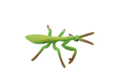 Praying Mantis, Rubber Insect, High Quality, Hand Painted, Educational, Realistic Toy Figure, Diorama Model, Replica, Kids,  Gift,       2 1/2 Inches. 
