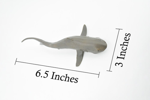 Shark, Megamouth Shark, Megachasma pelagios, Museum Quality, Rubber Fish, Hand Painted, Realistic Toy Figure, Model, Replica, Kids, Educational, Gift,     6 1/2"    CH170 BB112