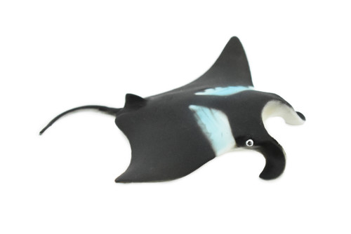 Ray, Manta Ray, Devil Fish, Museum Quality, Hand Painted, Rubber Toy Figure, Realistic  Model, Replica, Kids, Educational, Gift,    4"   CH226 BB119