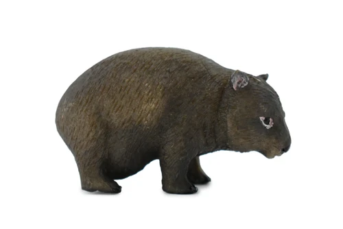 Wombat, Marsupial Animal, Very Nice Design, Hand Painted, Educational, Rubber Animal, Realistic Toy Figure, Diorama Model, Kids,  2 1/2 Inches.