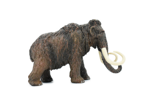Wooly Mammoth, Prehistoric Mammal, Museum Quality, Hand Painted, Realistic Toy Figure, Model, Replica, Kids, Educational, Gift,     7"     CH312 BB130