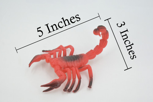 Scorpion, Mammoth, Solid Rubber Arachnids, Educational, Toy, Kids, Realistic Figure, Lifelike Model, Figurine, Replica, Gift