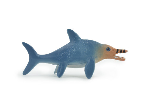 Ichthyosaurs, Fish lizard, Ichthyosauria, Mesozoic, Museum Quality, Hand Painted, Rubber, Realistic, Toy, Figure, Kids, Educational, Gift,  3"  CH492 BB154  