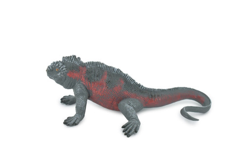Iguana, Marine iguana, Lizard, Museum Quality, Hand Painted, Rubber, Realistic, Figure, Model, Replica, Toy, Kids, Educational, Gift,   7 1/2"  CH504 BB156