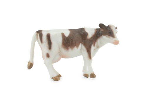 Cow, Holstein, Friesian, Dairy Cow, High Quality, Hand Painted, Rubber Animal, Realistic, Toy, Figure, Model, Replica, Kids, Educational, Gift,    2 1/2"    CH600 BB164  