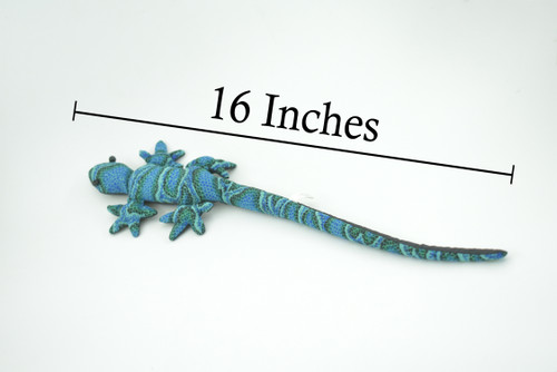 Lizard, Reptiles, Blue, Hand Made In Thailand, Sand Creatures, Paper Weight, Bean Bag, Cornhole, Game, Toy, Kids, Educational, 16  Inches. 