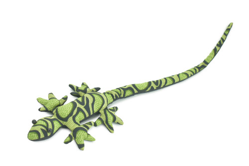Lizard, Reptiles, Green, Hand Made In Thailand, Sand Creatures, Paper Weight, Bean Bag, Cornhole, Game, Toy, Kids, Educational, 16  Inches. 