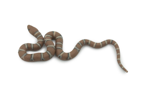 Water Snake, Hand Painted, Educational, Rubber Snake, Realistic Figure, Lifelike Model, Figurine, Replica, Gift,      2 1/2"    SF19 B31   