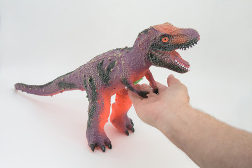 Tyrannosaurus Rex, T Rex, Cretaceous Dinosaur, Hand Painted, Educational, Soft Rubber, Lifelike Model, Figurine, Replica, Gift,    18"   AR13 B310 
