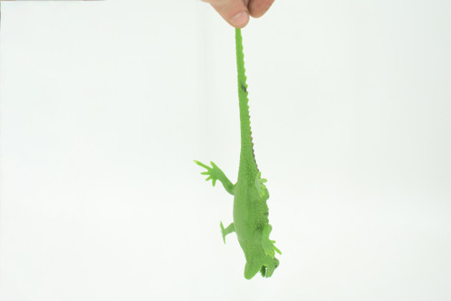 Lizard, Stretchable, Squishy, Squeezable, Very nice Soft Rubber Reptile, Educational, Realistic, Hand Painted, Figure, Replica, Gift, 8"