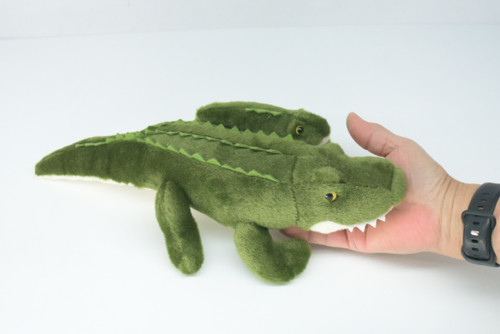 Alligator with Baby, Very Cute Plush Reptile, Soft, Stuffed Toy, Educational, Realistic, Beautiful Design, Figure, Lifelike, Replica, Gift,     12"   RI62 B660