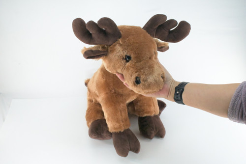 Moose, Very Nice Plush, Stuffed Animal, Educational, Toy, Kids, Realistic Figure, Lifelike Model, Replica, Gift,    15"    FT05 BB323