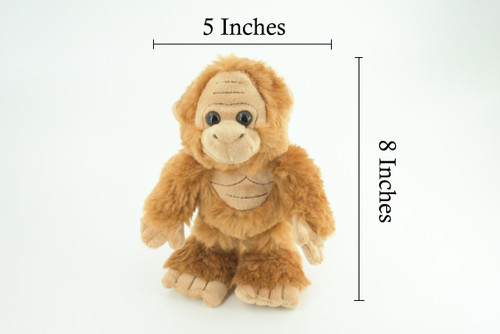 Bigfoot, Sasquatch, Wild Man, Yeti, Very Nice Plush, Stuffed Animal,  Realistic Figure, Educational, Toy, Kids, Gift,   8 Inches.    F3402 BB317