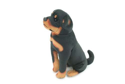 Rottweiler Dog, Stuffed Animal Sitting, Plush Puppy, K9, Canine, Cute, Realistic Figure, Educational, Toy, Kids, Gift, 7 Inches, WR32 BB227