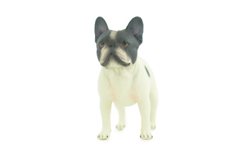 French Bulldog, Museum Quality, Hand Painted, Educational, Rubber Canine, Realistic, K9, Toys, Kids, Gift, 3 1/2 Inches. CH773 BB193