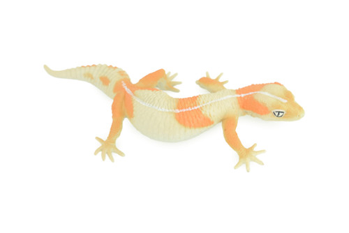 Gecko, Museum Quality, Educational, Hand Painted, Rubber Lizard, Peking Gecko, Realistic Reptile, Diorama, Toy, Kids, Gift, 7 Inches. CH800 BB187
