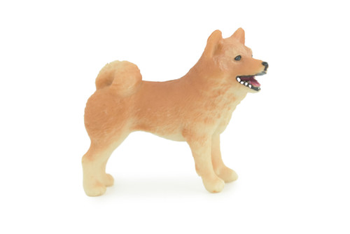 Shiba Inu Dog, Puppy, Museum Quality, Hand Painted, Educational, Very Nice Rubber Canine, Realistic, K9, Diorama, Toys, Kids, Gift, 2 1/4 Inches. CH959 BB209