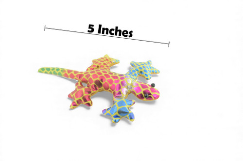 Gecko, Lizard, Reptiles, Yellow and Purple, Hand Made In Thailand, Sand Creatures, Paper Weight, Bean Bag, Cornhole, Game, Toy, Kids, Educational, Gift, 5 Inches. TH73 BB301 