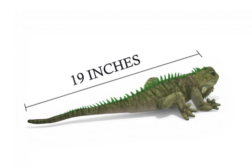 Iguana, Green, Lizard, Museum Quality, Stuffed Reptile, Educational, Plush Realistic Figure, Lifelike Model, Replica, Toys, Kids, Gift, 19 Inches. RI04 BB330