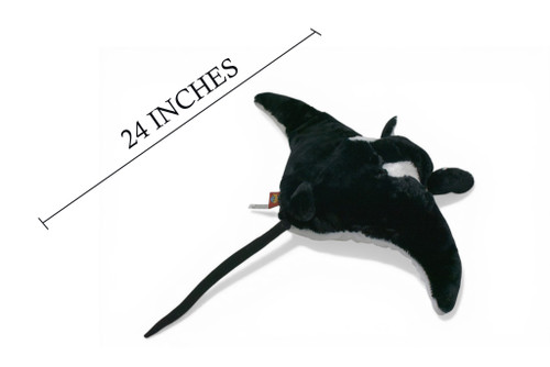 Manta Ray, Giant sea devil, Fish, Very High Quality, Stuffed, Educational, Plush Realistic Figure, Lifelike Model, Replica, Toys, Kids, Gift, 24 Inches. RI06 BB328