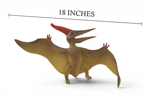 Pteranodon, Pterosaur, Cretaceous Dinosaur, Hand Painted, Educational, Museum Quality, Realistic, Rubber, Diorama Model, Figure, Toys, Kids, Gift, 18 Inches. IM32 B659