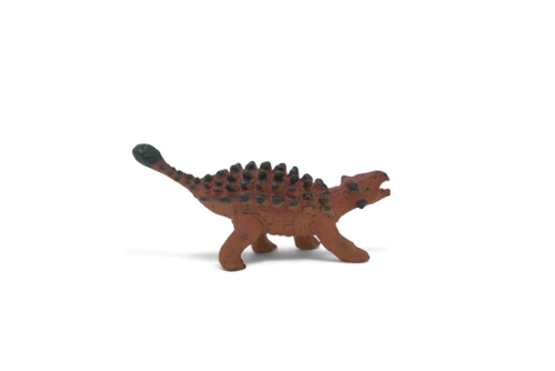 Salchania Dinosaur, ankylosaur, Late Cretaceous, Museum Quality, Hand Painted, Rubber, Realistic, Toy, Figure, Model, Kids, Educational, Gift, 2 1/2 Inches. CH1065 BB222 