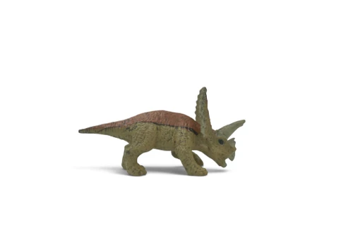 Pentaceratops, Five-horned Dinosaur, Cretaceous Period Museum Quality, Hand Painted, Rubber, Realistic, Toy, Model, Kids, Educational, Gift, 2 1/2 Inches. CH1070 BB222 