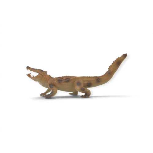 Crocodile, Kaprosuchus saharicus, Boar Croc, Museum Quality, Educational, Hand Painted, Rubber Reptile, Toy Figure, Diorama Model, Kids, Gift, 4 Inches. CH1092 BB223