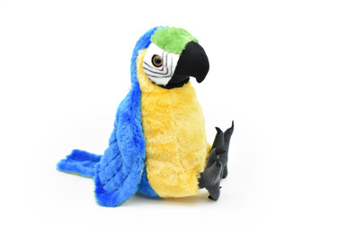 Macaw Parrot, Blue & Gold, Very Nice Plush Animal 12