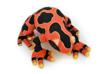 Frog, Red, Poison Dart, Very Nice Plush Animal , 9