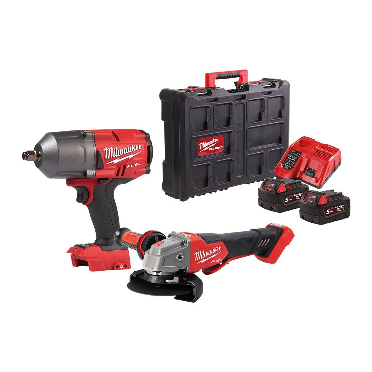 Milwaukee M18 FPP2BD 502P Twin Pack 2x5Ah