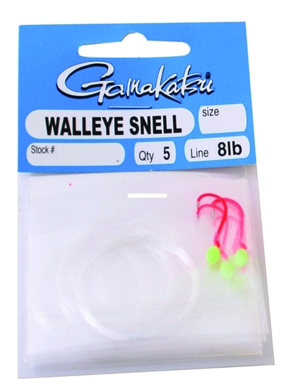 Gamakatsu Walleye Snell with Glowbead Hook 