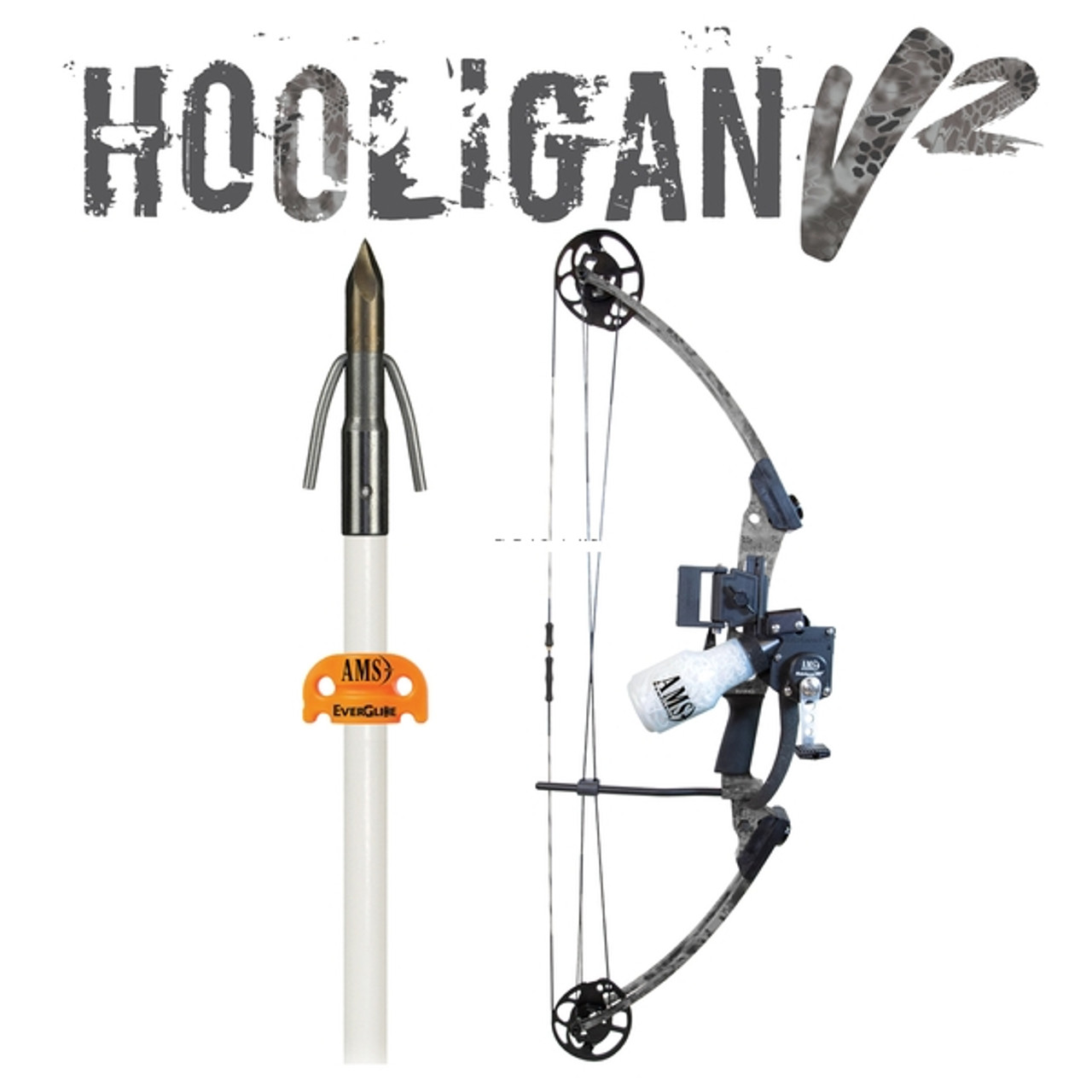AMS B825-RH RH Hooligan V2 - Bowfishing Bow Kit - B825-RH - Big Country  Sporting Goods