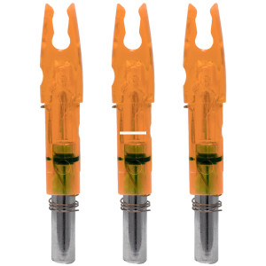 Lumenok - Lumenok H3 H Nock, Fits .234" ID - Arrows, HD Orange, 3Pk - H3 Lumenok - Lumenok H3 H Nock, Fits .234" ID - Arrows, HD Orange, 3Pk - H3
