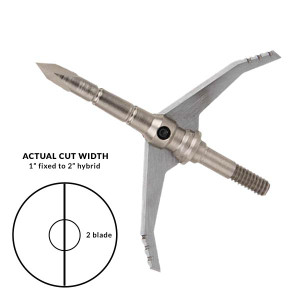 Dead Ringer - Dead Ringer DR8352 Just Nasty - 100/125 Grain Carbon Steel 2 Blade - DR8352