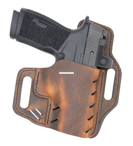 Versacarry - Versacarry G4BRN Guardian Holster - OWB, RH, Belt Clip, Distressed - G4BRN