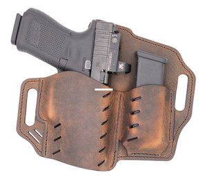 Versacarry - Versacarry GM4BRN Guardian Holster - OWB, RH, Belt Clip,Mag Holder - GM4BRN