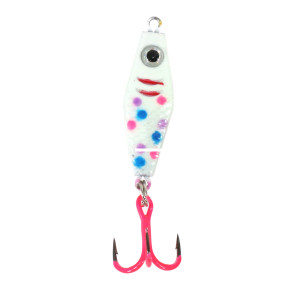 Clam - Clam 17649 Rattlin' PT Spoon, 1/16 - oz, Size #12, Disco Wonderbread Glow - 17649 Clam - Clam 17649 Rattlin' PT Spoon, 1/16 - oz, Size #12, Disco Wonderbread Glow - 17649