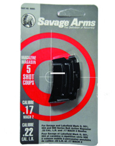 Savage - Savage 90005 Mark II Series Rimfire - Magazine 5rd Blued 22 LR & 17 Mach 2 - 90005 Savage - Savage 90005 Mark II Series Rimfire - Magazine 5rd Blued 22 LR & 17 Mach 2 - 90005