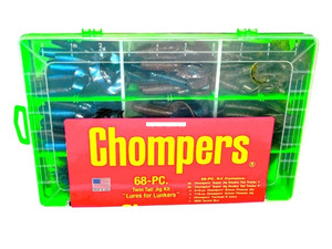 Chompers - Chompers HG5KIT-23 5" Skirted Twin - Tail Grub Kit - 67 pc kit - HG5KIT-23 Chompers - Chompers HG5KIT-23 5" Skirted Twin - Tail Grub Kit - 67 pc kit - HG5KIT-23