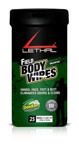 Lethal - Lethal 9423W67-25W12 Field Body - Wipes Unscented 25 Count - 9423W67-25W12 Lethal - Lethal 9423W67-25W12 Field Body - Wipes Unscented 25 Count - 9423W67-25W12