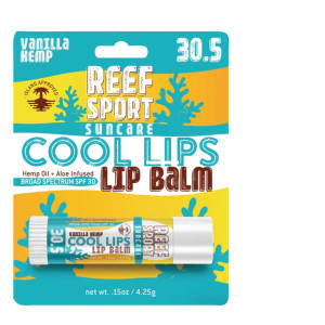 Reef Sport - Reef Sport 00030 RS Lip Balm SPF 30 - - .15oz - Carded - 30 Reef Sport - Reef Sport 00030 RS Lip Balm SPF 30 - - .15oz - Carded - 30